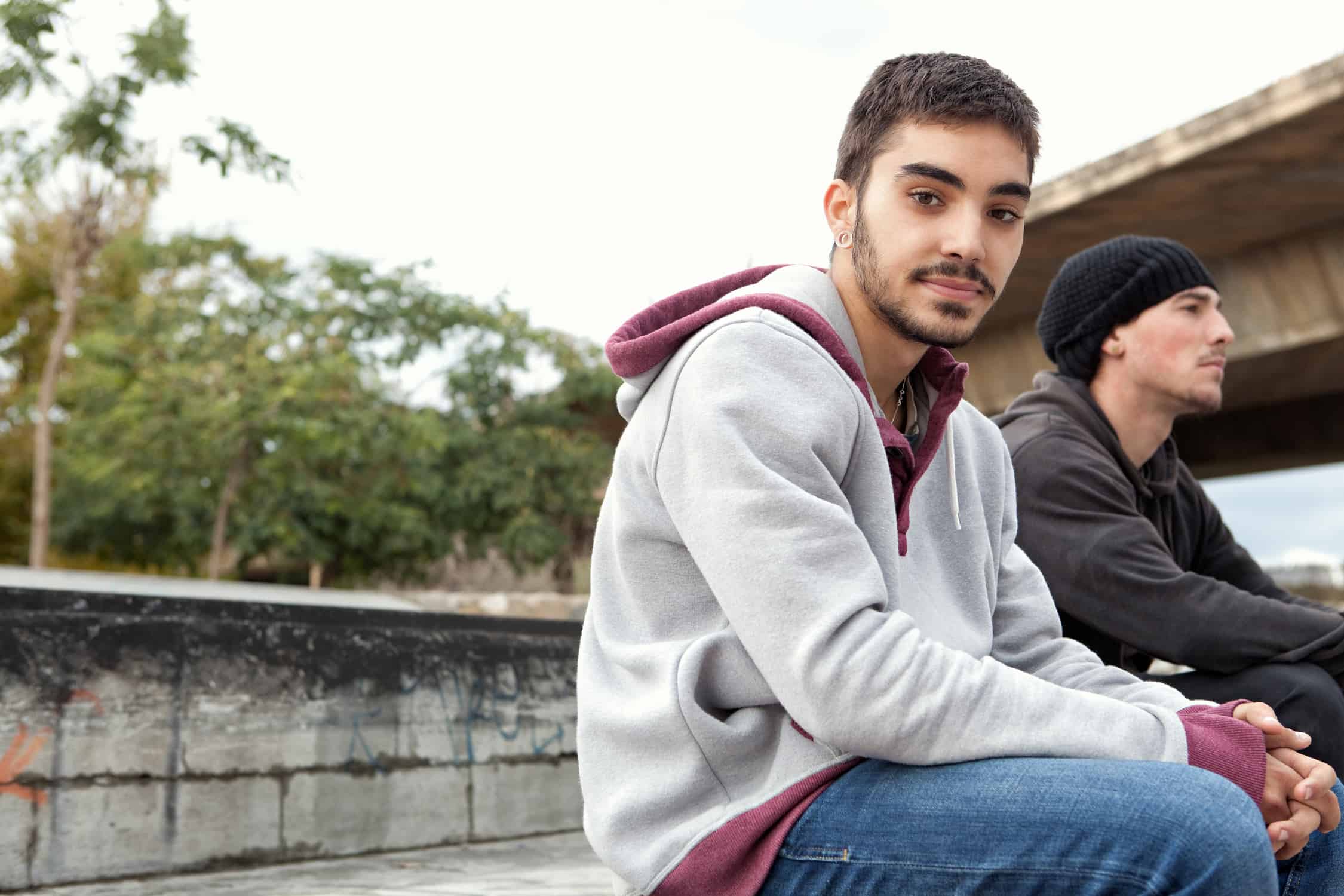 Photo of Young Teens Outside of Their School