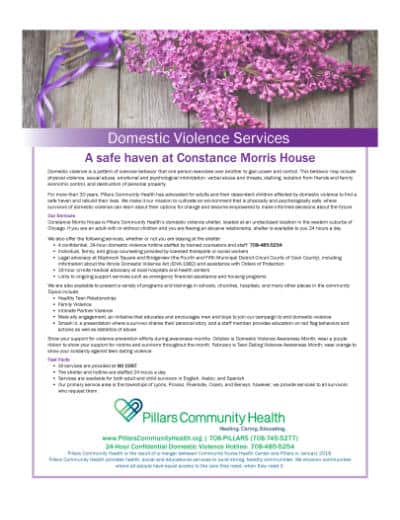 Marketing Flyer - Domestic Violence Services