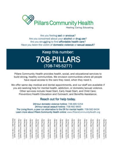 Printable Handouts | Pillars Community Health