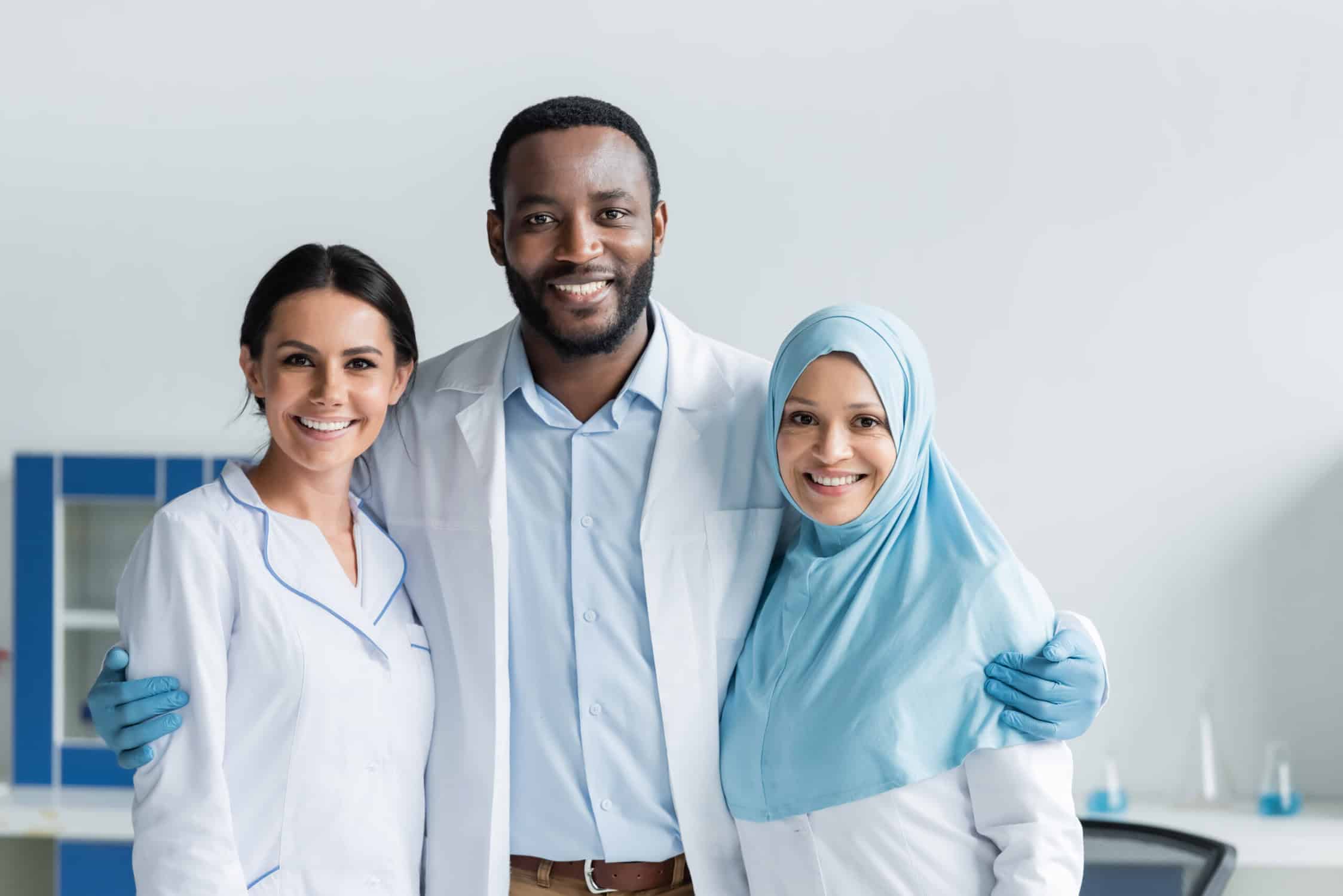 Smiling doctors.