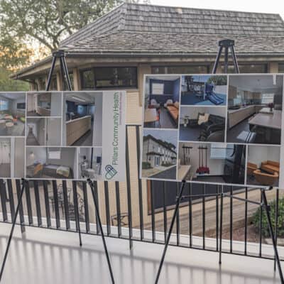 Posters featuring Constance Morris House construction updates